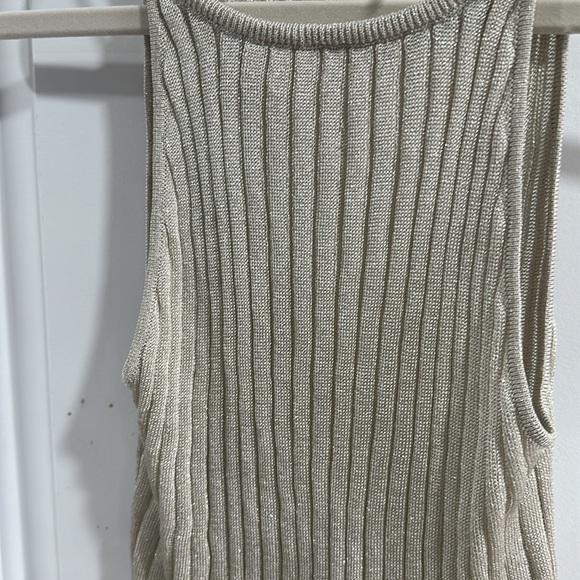 ⭐️SOLD⭐️Kimchi Blue Cream Sparkly Top - Picture 3 of 6